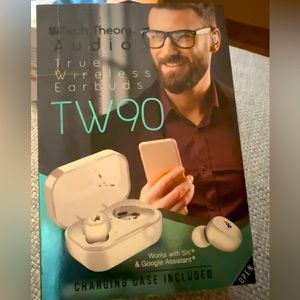 Brand new true wireless earbuds, lightweight, comfortable and non slip.